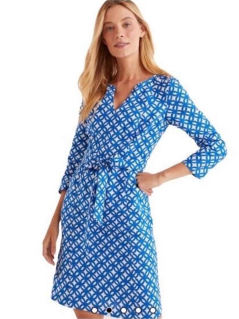 Boden Kelsey Linen Tunic, Bold Blue